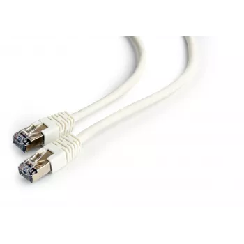 Gembird Cablexpert FTP Cat.6 patchkábel, RJ45 dugó – RJ45 dugó, fóliázott árnyékolás, 0,5 m, fehér (PP6-0.5M/W)