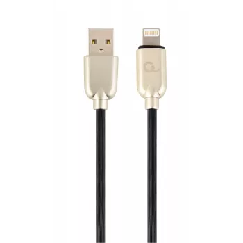 Gembird USB-A – Lightning kábel 2 m fekete Premium Rubber