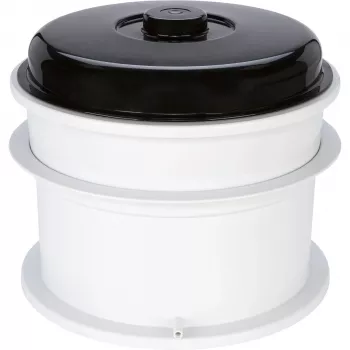 WECK Juicer Kombi-Set elektromos befőzőautomata gőzkivonóval, 29L, 1800W, rozsdamentes acél