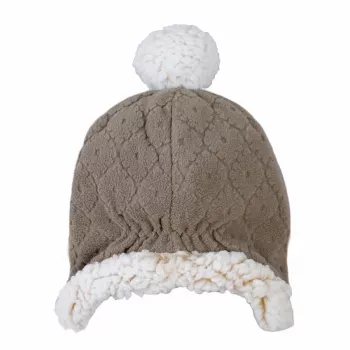 Lodger kétrétegű téli fleece sapka barna Buffalo 1-2 év