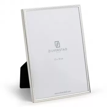 Zilverstad Sweet Memory 13x18 gyöngy szélű fém fényes fotókeret ezüst 7154231