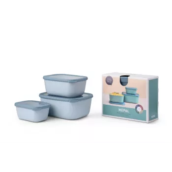 Mepal Cirqula többtálas készlet 3 darabos, nordic blue