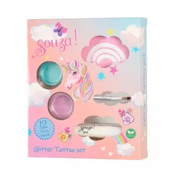 Souza! Unicorn Glitter ideiglenes tetoválások 12 darab
