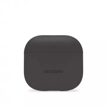 Decoded Silicone Aircase Protective Case for Apple AirPods 4th Generation (Charcoal)
