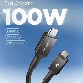 SPIGEN EB10020CC Essential USB-C to USB-C Cable 100W 200cm Black