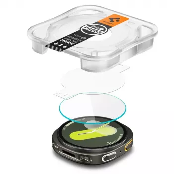 Spigen GLAS.tR EZ Fit képernyővédő üveg Samsung Galaxy Watch 8 / Watch 9 (40 mm), 2 darab (AGL09874)
