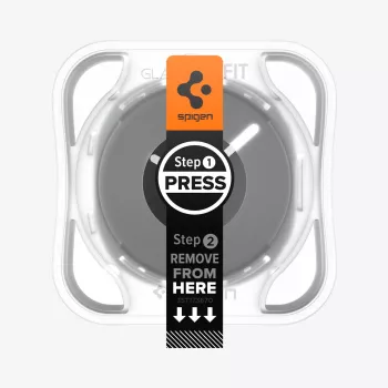 Spigen Glas.TR EZ Fit edzett üveg képernyővédő fólia Samsung Galaxy Watch 44 mm-hez (2 darabos csomag) - átlátszó
