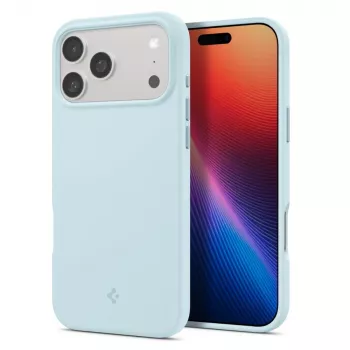 Spigen Silicone Fit Mag MagSafe tok iPhone 17 Pro Max készülékhez, Mute Blue