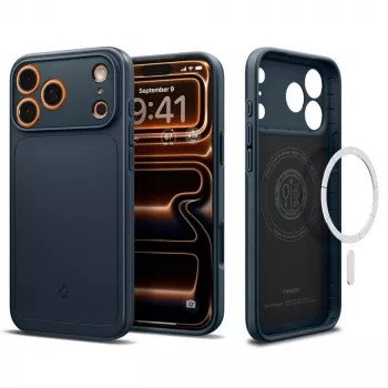 Spigen Thin Fit Mag MagSafe tok iPhone 17 Pro Max készülékhez, Metal Slate