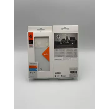Spigen Ultra Hybrid „T” Mag MagSafe tok iPhone 17 Pro Max készülékhez, átlátszó/fehér