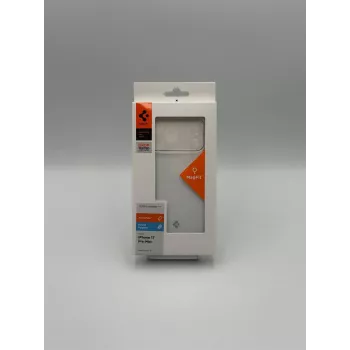 Spigen Ultra Hybrid „T” Mag MagSafe tok iPhone 17 Pro Max készülékhez, átlátszó/fehér