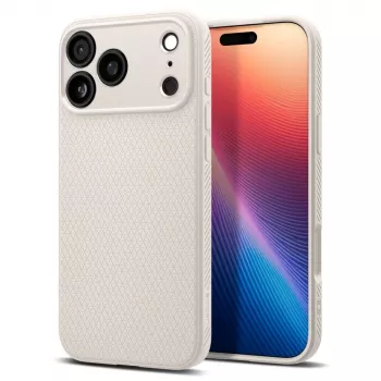 Spigen Liquid Air tok iPhone 17 Pro készülékhez, Natural Titanium