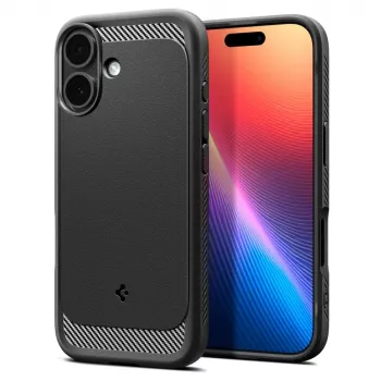 Spigen Rugged Armor Mag MagSafe tok iPhone 17 készülékhez, matt fekete