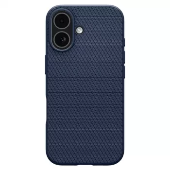 Spigen Liquid Air tok Apple iPhone 15 Pro Max készülékhez - sötétkék