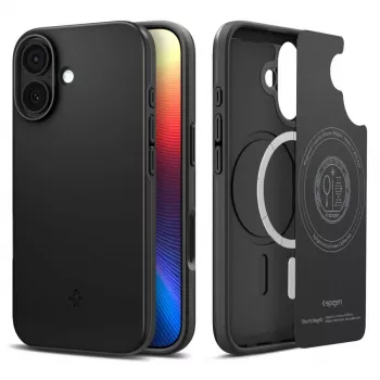 Spigen Thin Fit Mag MagSafe tok iPhone 17 készülékhez, fekete
