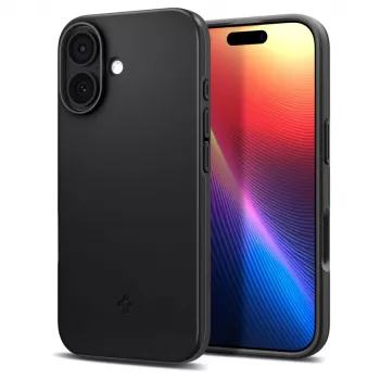 Spigen Thin Fit Mag MagSafe tok iPhone 17 készülékhez, fekete
