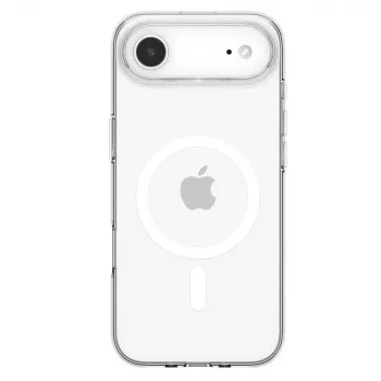 Spigen Liquid Crystal Mag MagSafe tok iPhone 17 Air készülékhez, átlátszó/fehér