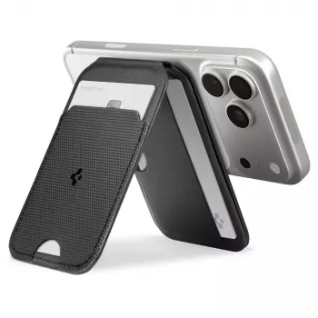 Spigen S314-2 Slim Fold Tripod MagSafe univerzális mágneses kártyatartó, fekete