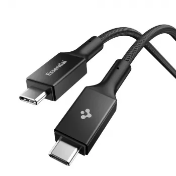 Spigen EB10015CC Essential USB-C - USB-C kábel 100W 150cm, fekete