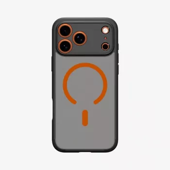 Spigen Ultra Hybrid Mag MagSafe iPhone 17 Pro frost black/orange