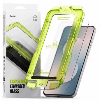 Ringke Easy Slide 2 darabos edzettüveg képernyővédő Samsung Galaxy S25 FE-hez, átlátszó