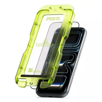 Ringke Easy Slide tükröződésmentes edzettüveg képernyővédő iPhone 17 Pro Max-hoz, fekete