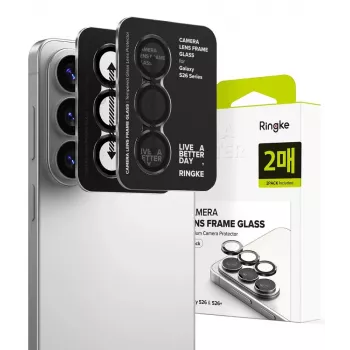 Ringke Camera Frame Protector 2 darabos kamerakeret-védő Samsung Galaxy S26 / S26+ Plus-hoz - fekete