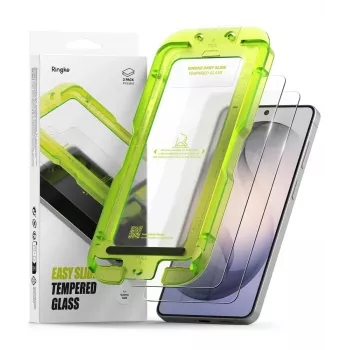 Ringke Easy Slide 2 darabos edzettüveg képernyővédő Samsung Galaxy S26-hoz, átlátszó