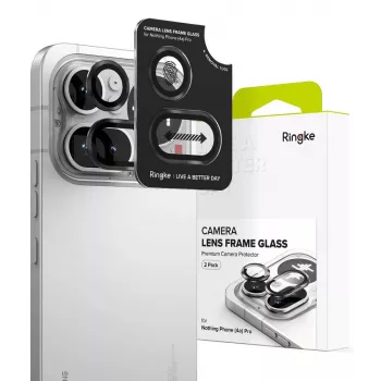 Ringke kamerakeret-védő 2 darabos Nothing Phone (4a) Pro-hoz, fekete