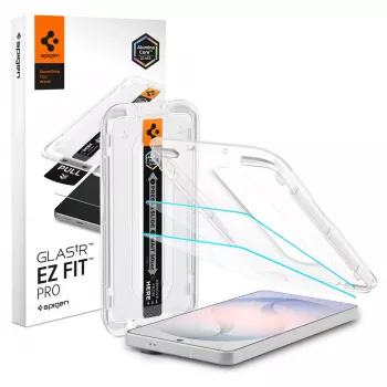 SPIGEN Glas.tR EZ Fit Pro AC tükröződésmentes edzettüveg kijelzővédő 2 darabos Samsung Galaxy S26-hoz, átlátszó