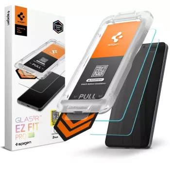 Spigen Glas.TR EZ Fit Pro AC HD edzettüveg kijelzővédő Samsung Galaxy S26-hoz (2 darabos, átlátszó)