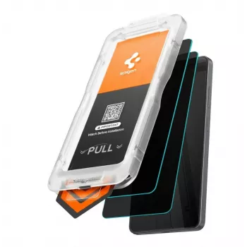 Spigen Glas.TR EZ Fit Pro AC HD edzettüveg kijelzővédő fólia Samsung Galaxy S26-hoz, 2 darabos, fekete