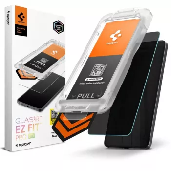 Spigen Glas.TR EZ Fit Pro AC HD edzettüveg kijelzővédő Samsung Galaxy S26-hoz - fekete