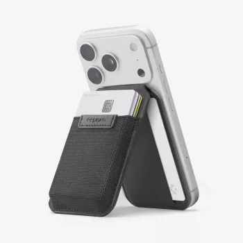 SPIGEN S314-4 Slim Fold Tripod Wallet MagSafe fekete