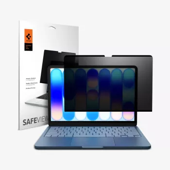 Spigen Safe View adatvédelmi képernyőszűrő MacBook Neo 13-hoz (2026)
