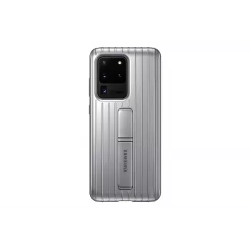 Samsung Galaxy S20 Ultra Protective Standing Cover tok ezüst