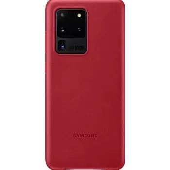 Samsung Galaxy S20 Ultra bőr tok piros