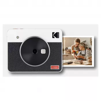 KODAK C300RW 10MP digitális fényképezőgép 4PASS hőszublimációs fotónyomtatóval, fehér
