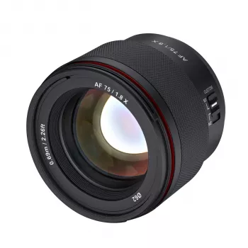 Samyang AF 75mm f/1.8 FE objektív Fujifilm X-hez