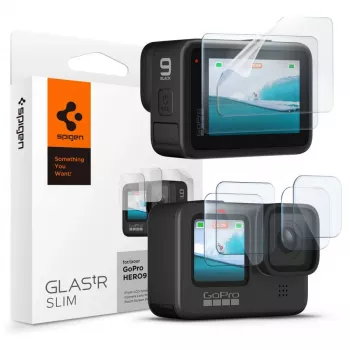 Spigen Glas.TR Slim + Film 2 készletes képernyő- és lencsevédő szett GoPro Hero 12/11/10/9-hez (2 szett)