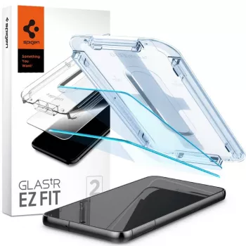 Spigen Glas.tR EZ Fit edzett üveg képernyővédő Samsung Galaxy S23-hoz (2 darabos csomag) clear