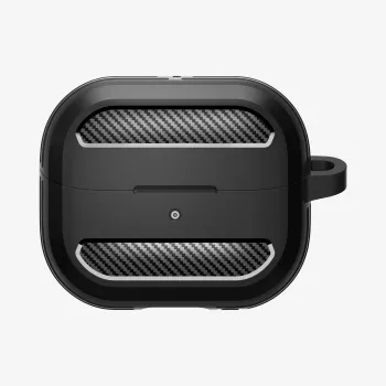 Spigen Rugged Armor tok Samsung Galaxy Buds 3 / Buds 3 Pro készülékhez - matt fekete