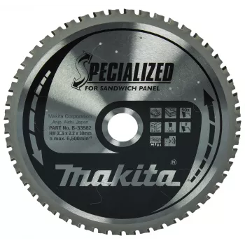 Makita Specialized B-33582 körfűrészlap szendvicspanelekhez, 235 x 30 mm, 50 fog