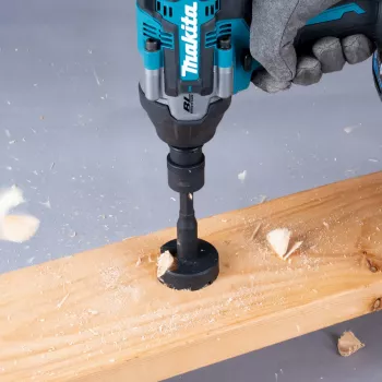 Makita B-68454 3/8 inch négyszögletesről 1/4 inch hatszögletű bit-adapter biztosítószeggel