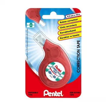 Pentel XZTN14BW korrektor szalag 4,2 mm fehér szalag átlátszó kék/zöld adagoló utántölthető