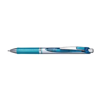 Pentel EnerGel Xm retractable gél toll - világoskék tinta - 0,35 mm tűhegy - kék ház - gumis markolat