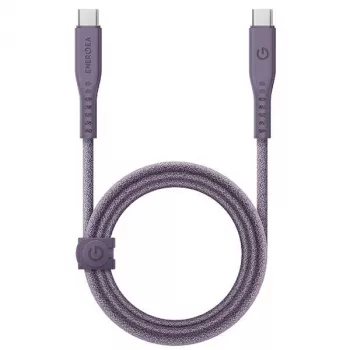 ENERGEA Flow USB-C to USB-C Cable 1.5m Purple 240W 5A PD Fast Charge