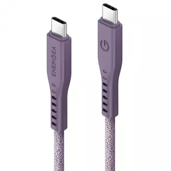 ENERGEA Flow USB-C to USB-C Cable 1.5m Purple 240W 5A PD Fast Charge