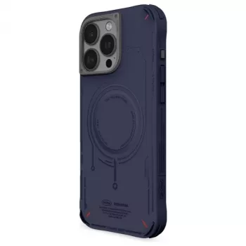 SKINARMA Mecha tok iPhone 16 Pro 6,3 inch mágneses töltés sötétkék