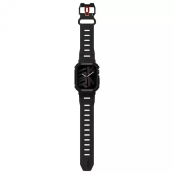 SKINARMA Mecha 2 az 1-ben szíj és tok Apple Watch 45/44mm-hez fekete